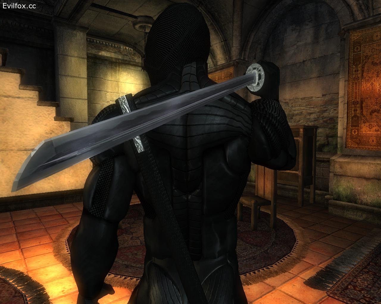 Моды для Oblivion AlexScorpion's Silver Dragon Katana 1.1