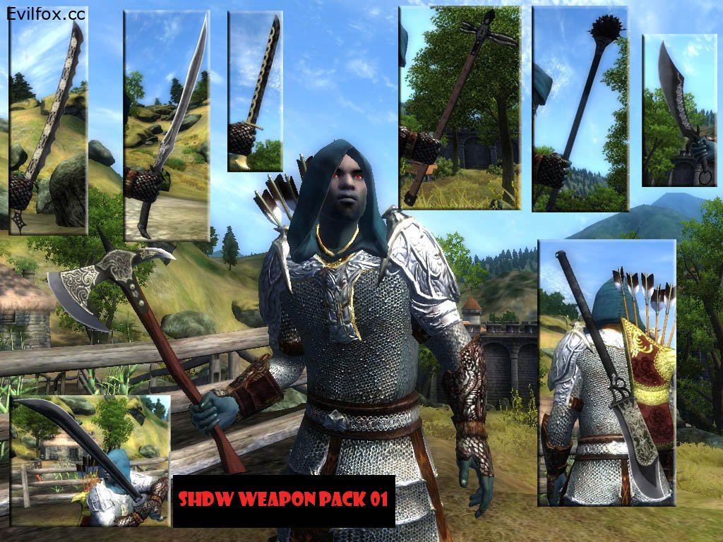 Моды для Oblivion Shdw Weapon Pack 01 2.0