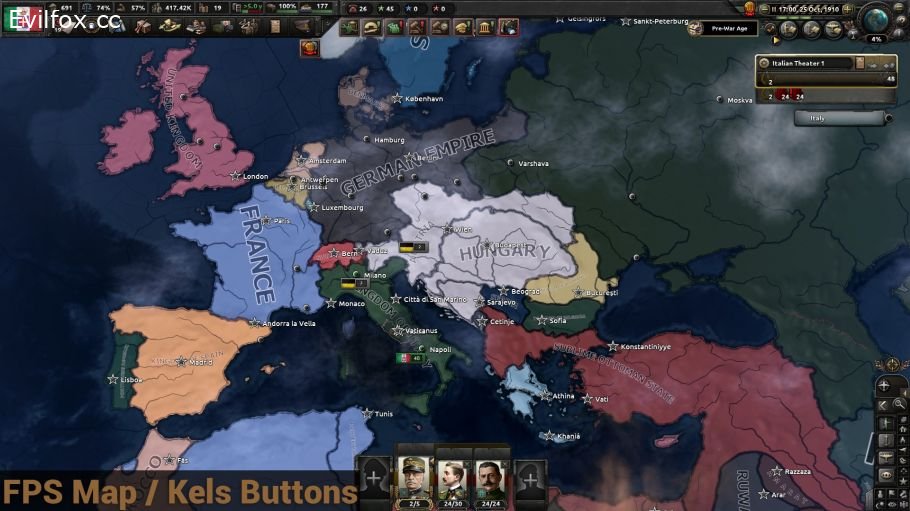 Мод "The Great War Redux: Expanded" для Hearts of Iron 4 (v1.16.x)