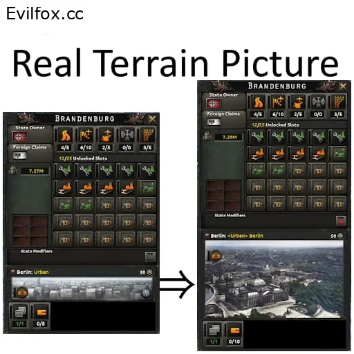 Mod «Real Terrain Picture» for Hearts of Iron 4 (v1.15.4)