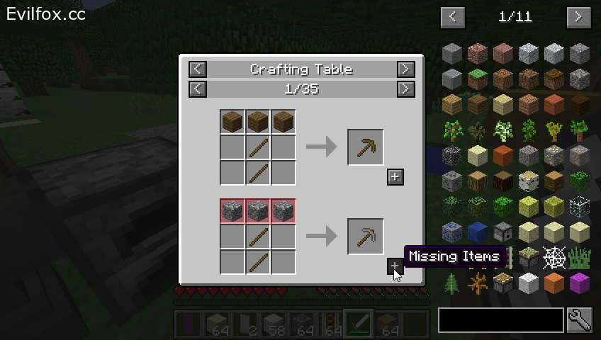 Just Enough Items (JEI)