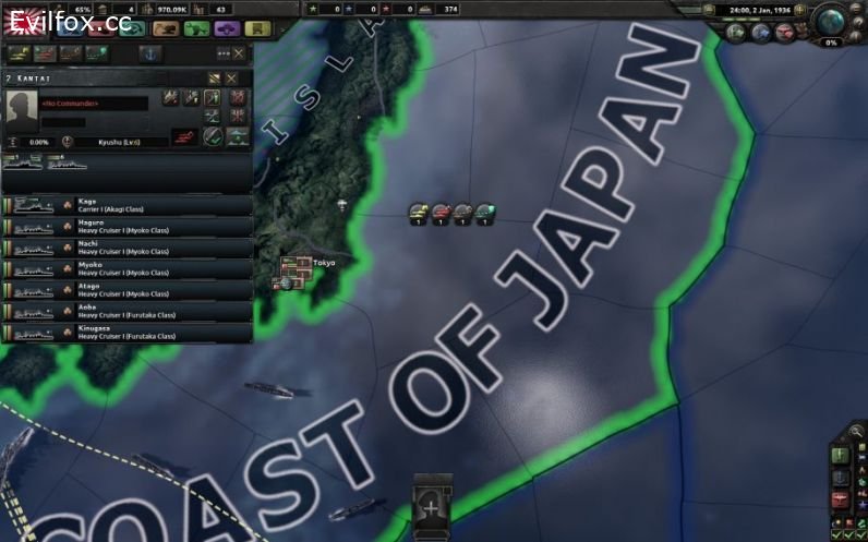 Mod «Coloured Buttons» for Hearts of Iron 4 (v1.9.0 - 1.9.1)