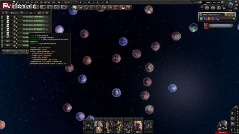 Mod «Star Wars: The Clone Wars» for Hearts of Iron 4 (v1.8.1)