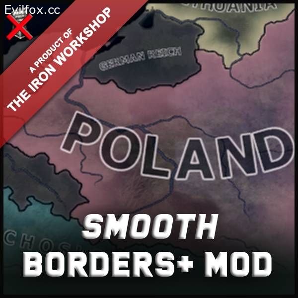 Mod «Smooth Borders Plus» for Hearts of Iron 4 (v1.10.3)