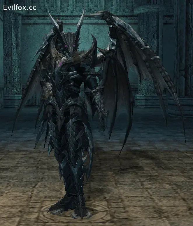 Lineage 2 [High Five] Ultimate Black Valakas Costume