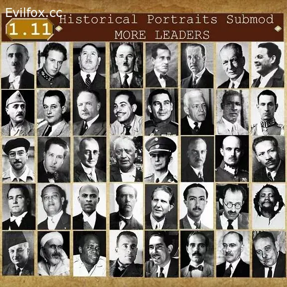 Mod «Historical Portraits [submod] - more leaders» for Hearts of Iron 4 (v1.11.12)