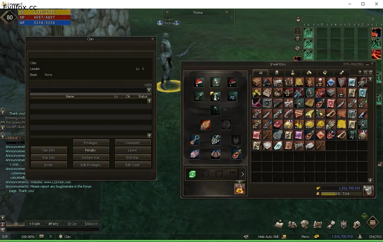 Lineage 2 L2Divolion Interface without bind ip