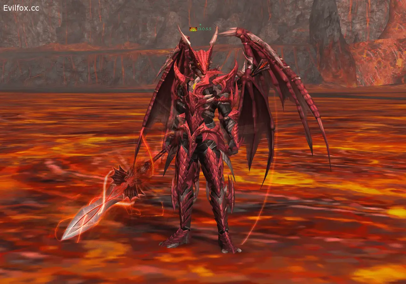 Lineage 2  Костюм Valakas interlude (копирайт)