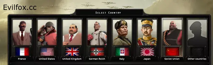 Mod «TF2 Mercs for their respective countries» for Hearts of Iron 4 (v1.11.11)