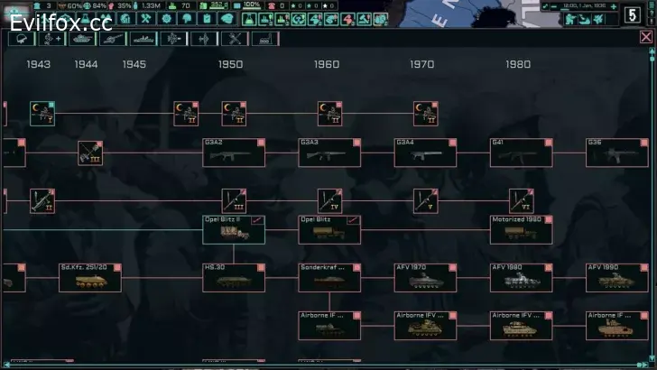 Mod «Tnoui Ultimate Tech Tree : New Horizon» for Hearts of Iron 4 (v1.11.12)