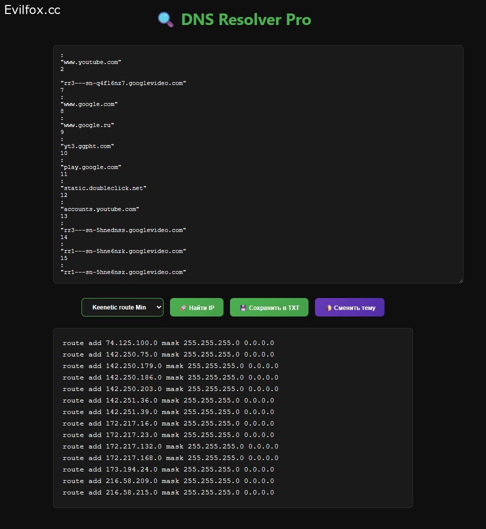 ip-address Vless Кинетик